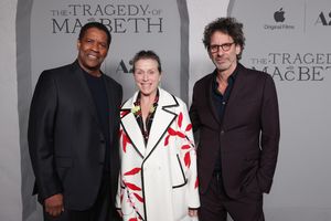 Denzel Washington, Frances McDormand, Producer, and Joel Coen @ BroadwayWorld Denzel Washington, Frances McDormand, Producer, and Joel Coen Photo