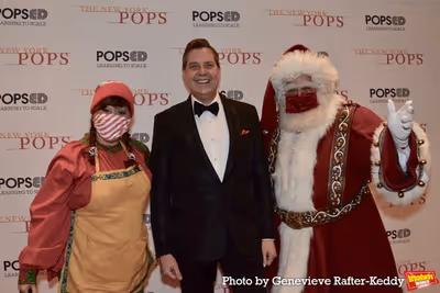 Steven Reineke with Pecan Pie and Santa Claus Photo