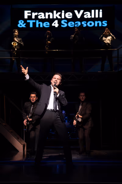 Jon Hacker and the Company of JERSEY BOYS Photo