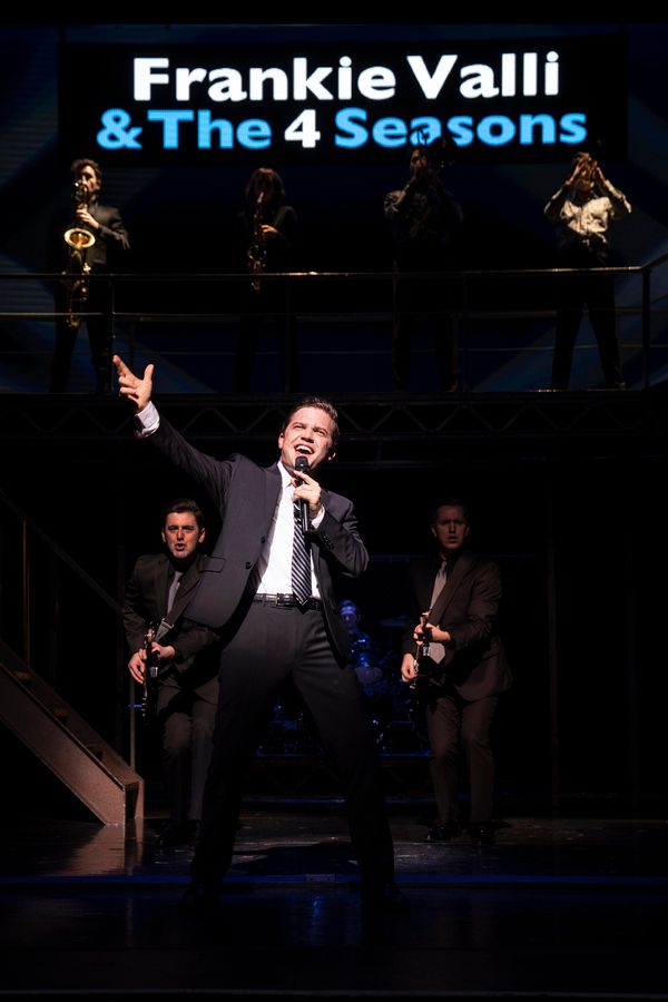 Jon Hacker and the Company of JERSEY BOYS Photo