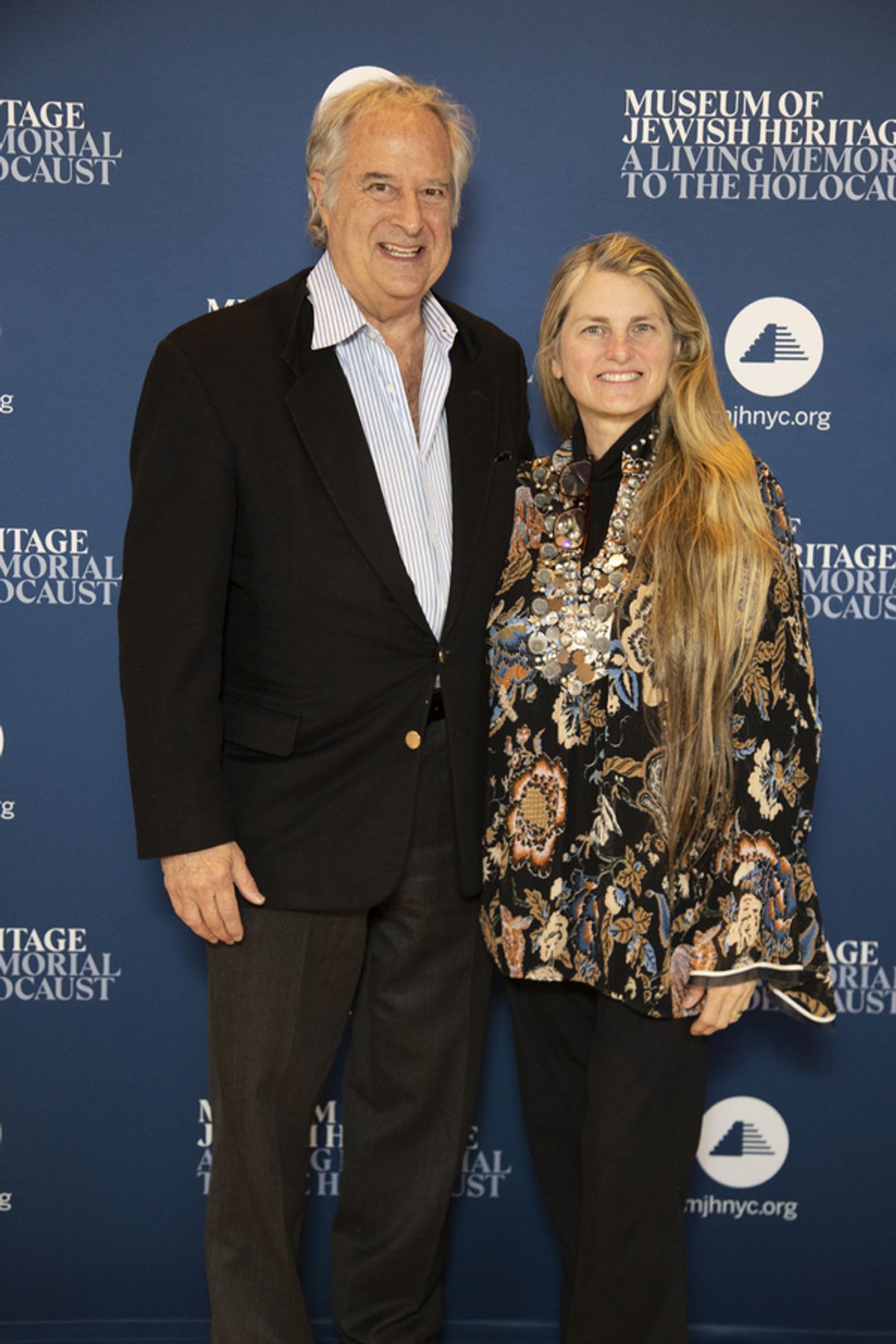 Broadway HD co-founder and Broadway League Member Bonnie Comley and Bay Street Board Member Stewart Lane at 