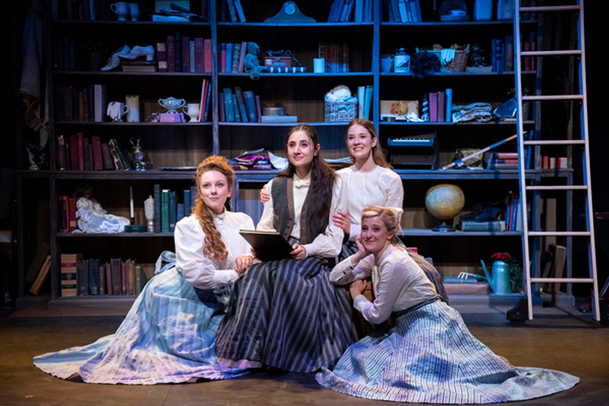 Caitlin Ort (as Meg), Marielle Issa (as Jo), Paola Morales (as Beth), Cara DiPietro (as Amy) at 