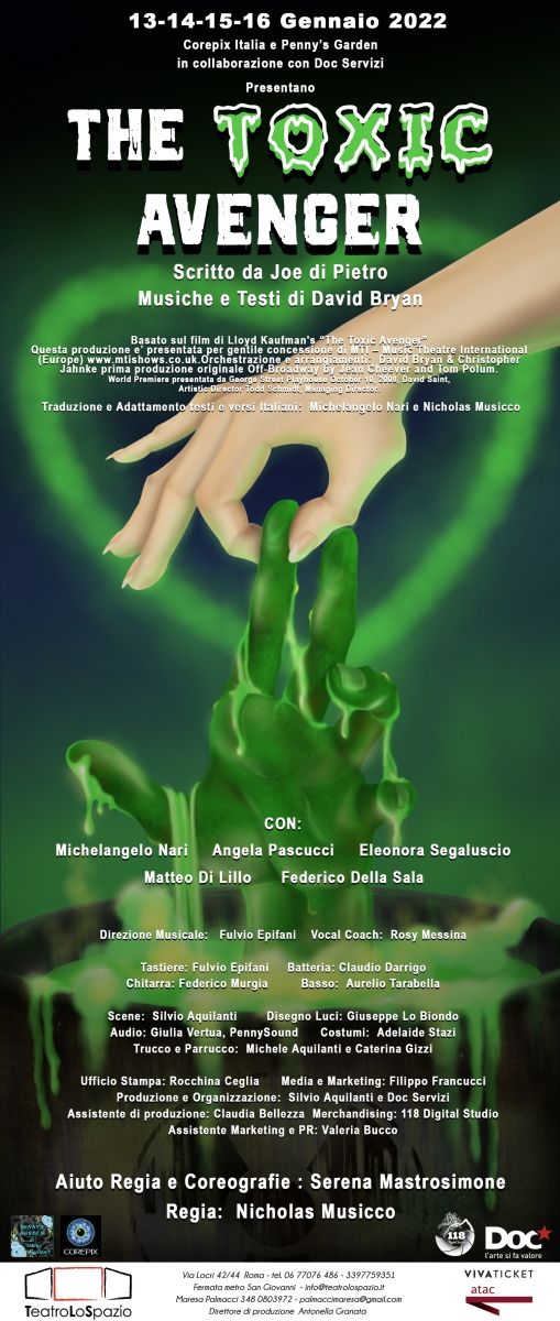 BWW Previews: THE TOXIC AVENGER al TEATRO LO SPAZIO BWW Previews: THE TOXIC AVENGER al TEATRO LO SPAZIO Image