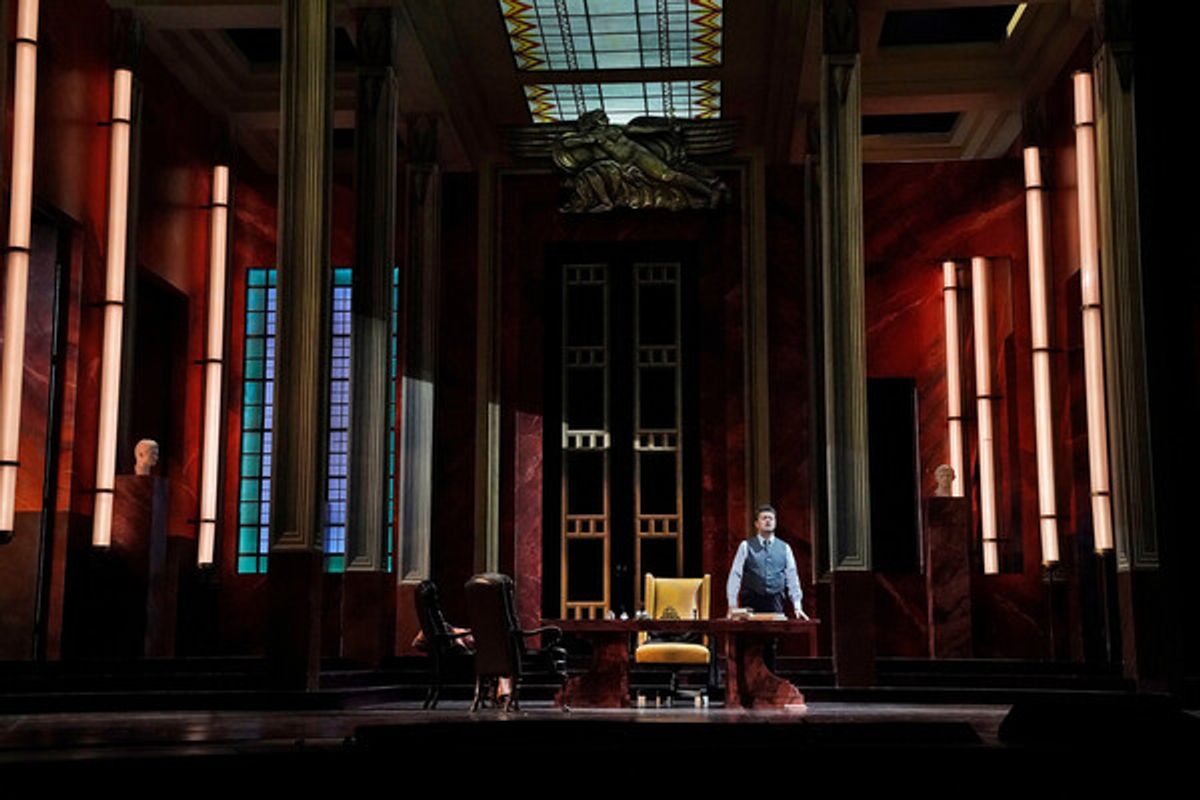 A scene from Verdi's 'Rigoletto' with Piotr Beczała as the Duke of Mantua. Photo: Ken Howard / Met Opera
 at 