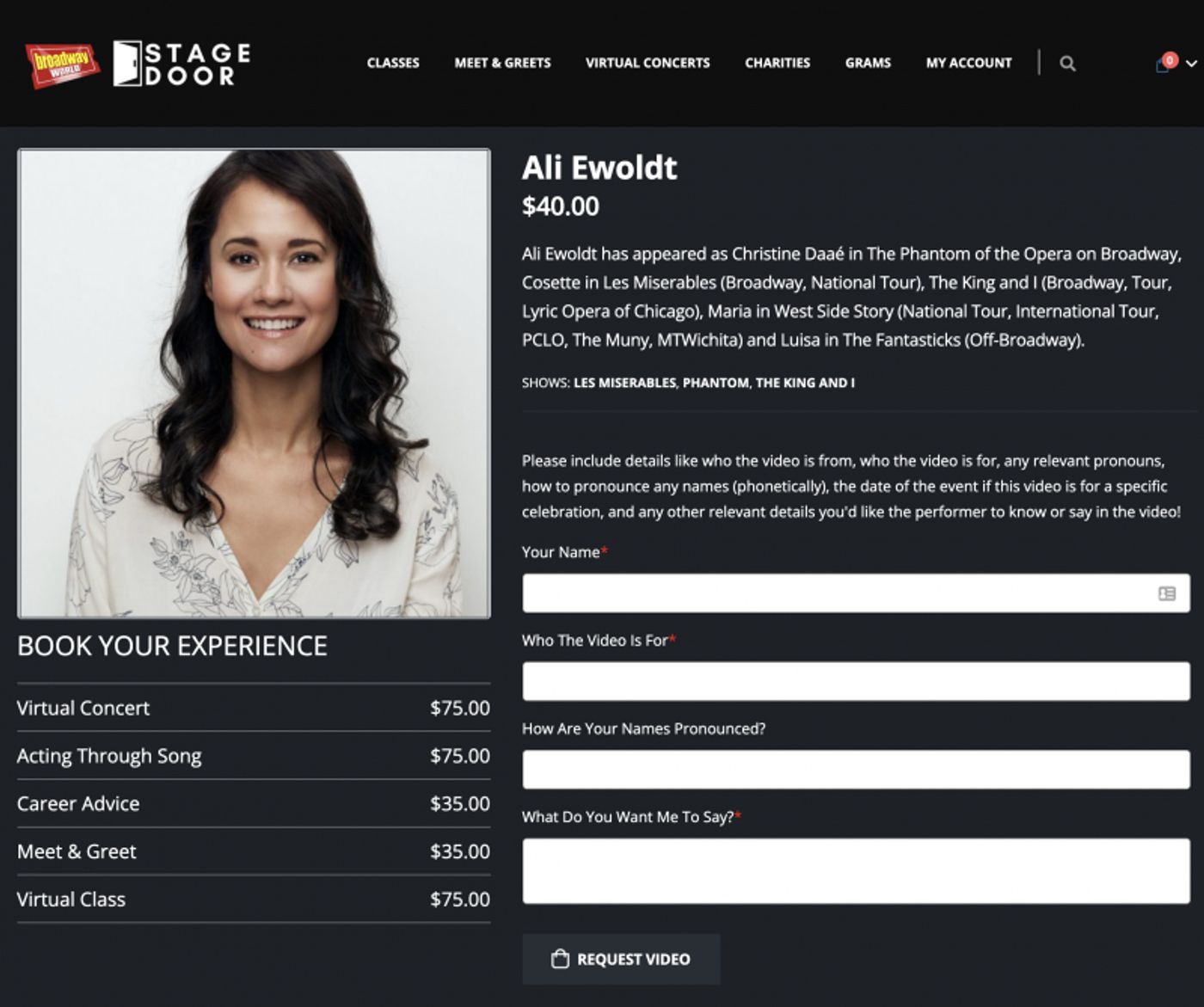 BroadwayWorld Stage Door Announces Expanded Services Including Meet & Greets, Classes, Career Advice & More! BroadwayWorld Stage Door Announces Expanded Services Including Meet & Greets, Classes, Career Advice & More! Image