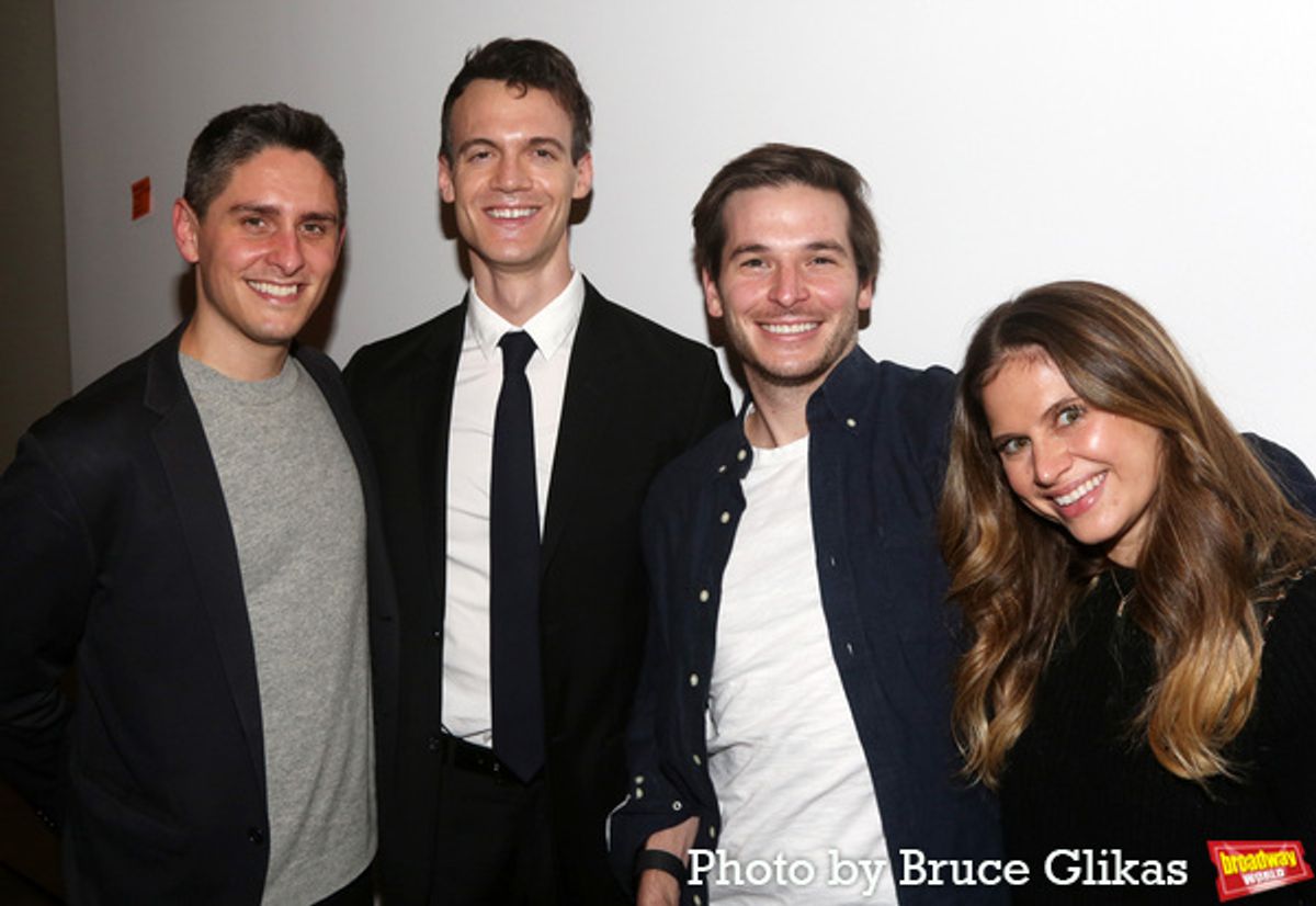 Production Stage Manager Justin Scribner, Ben Diskant, Chris Cover and Sami Horneff at 