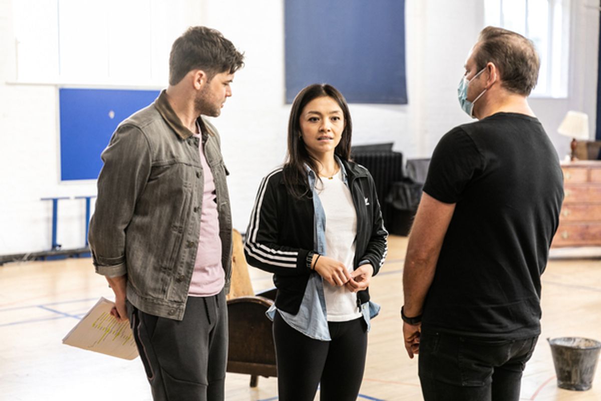 Frances Mayli McCann and Jeremy Jordan at 