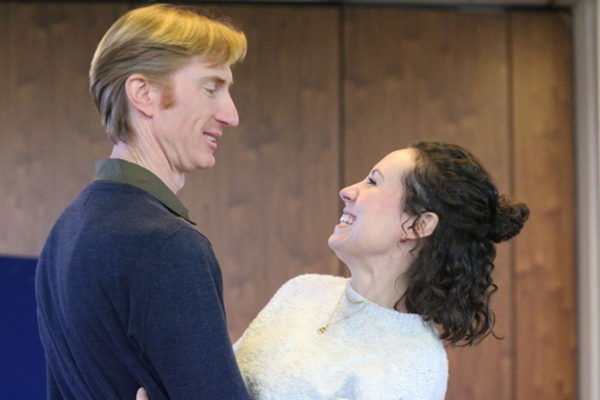Kieran Buckeridge and Sarah Kempton at Photos: Go Inside Rehearsals for SAME TIME, NEXT YEAR Tour