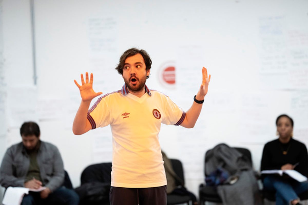 George Fouracres at Photos: Go Inside Rehearsals for HAMLET at the Globe