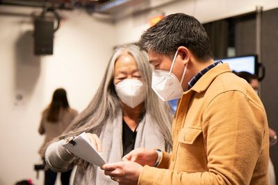 Natsuko Ohama and Peter Kim Photo