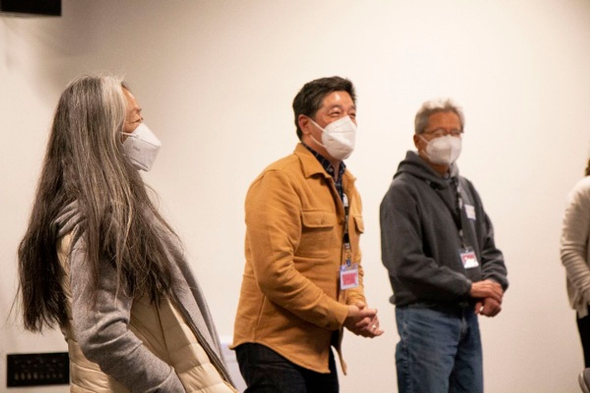 Natsuko Ohama, Peter Kim, and Glenn Kubota  at 