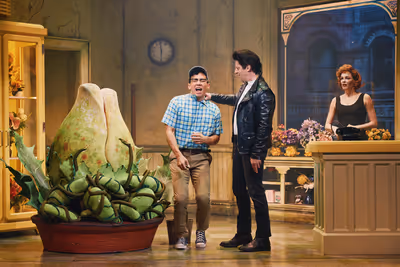 Conrad Ricamora, Christian Borle, and Tammy Blanchard  Photo
