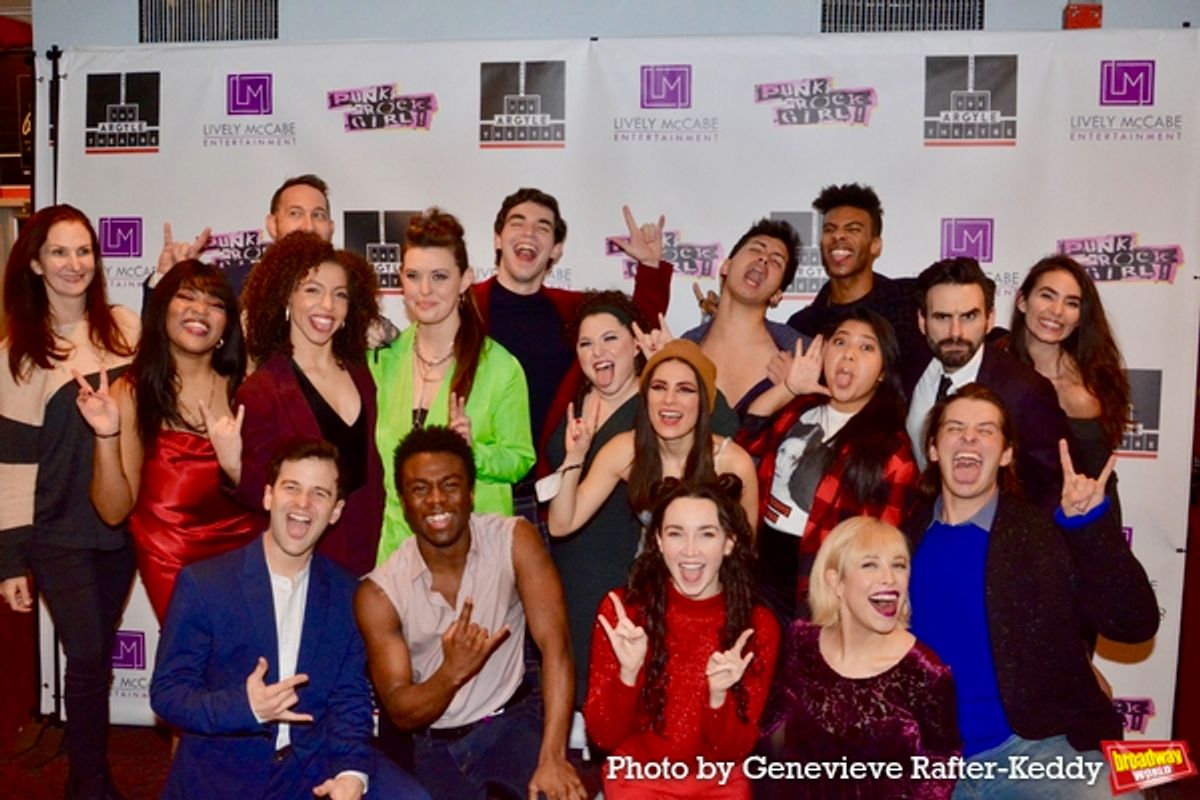 Members of The Creative Team-Jennifer Werns, Joe Iconis, Rob zRokicki and Jennifer Peacock join with Natalie Powers, Seth Eliser, Jackson Mattek, Kayla Catan, Jaylan Evans, Kelly McIntyre, Ashley LaLonde, Lauren Marcus, Phillips Arroyo, Jordan Leigh McCaskill, Brooke Shapiro and Kaloniee Gallimore at 