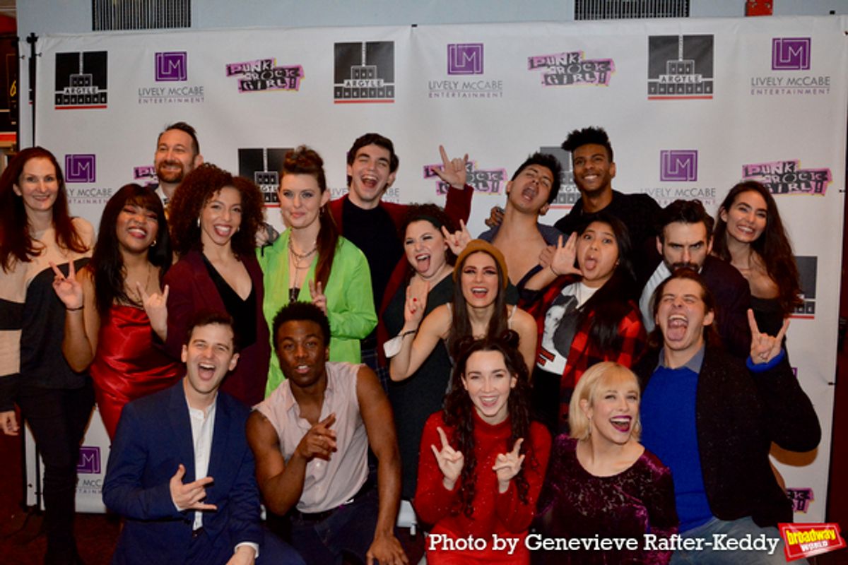 Members of The Creative Team-Jennifer Werns, Joe Iconis, Rob zRokicki and Jennifer Peacock join with Natalie Powers, Seth Eliser, Jackson Mattek, Kayla Catan, Jaylan Evans, Kelly McIntyre, Ashley LaLonde, Lauren Marcus, Phillips Arroyo, Jordan Leigh McCaskill, Brooke Shapiro and Kaloniee Gallimore at 