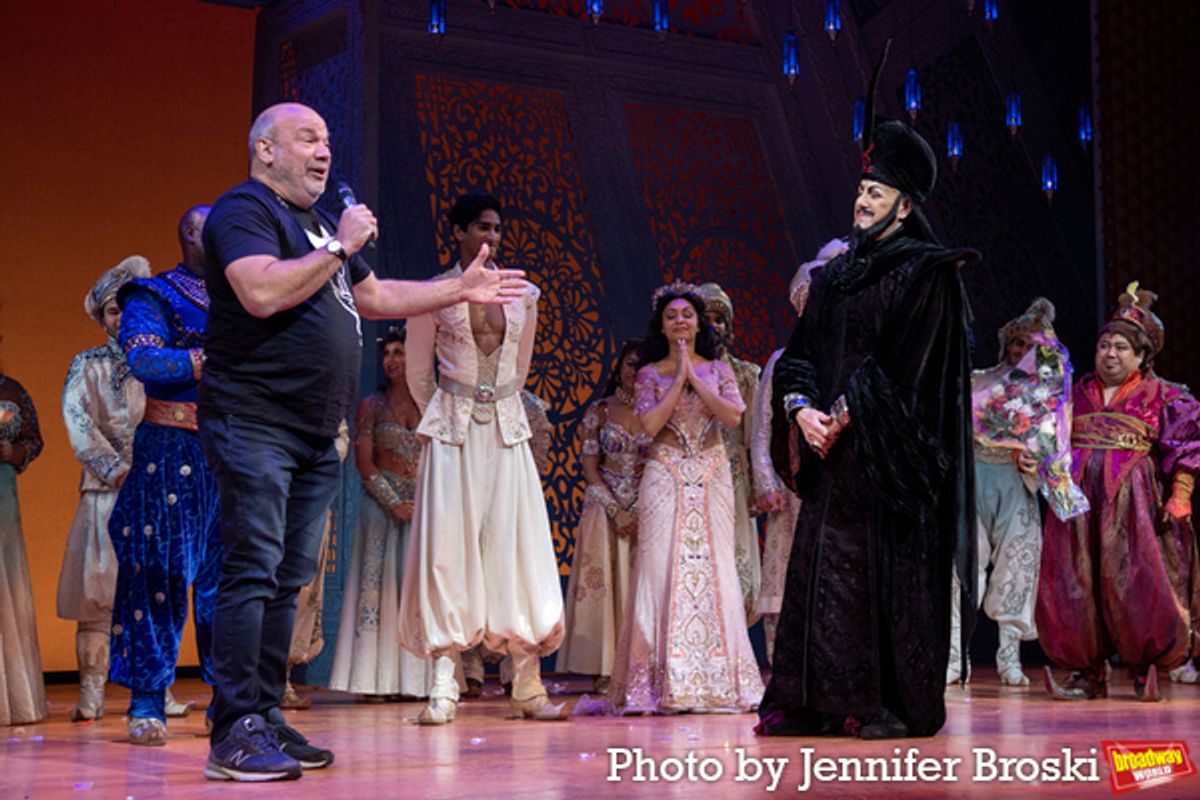 Casey Nicholaw, Jonathan Freeman at 