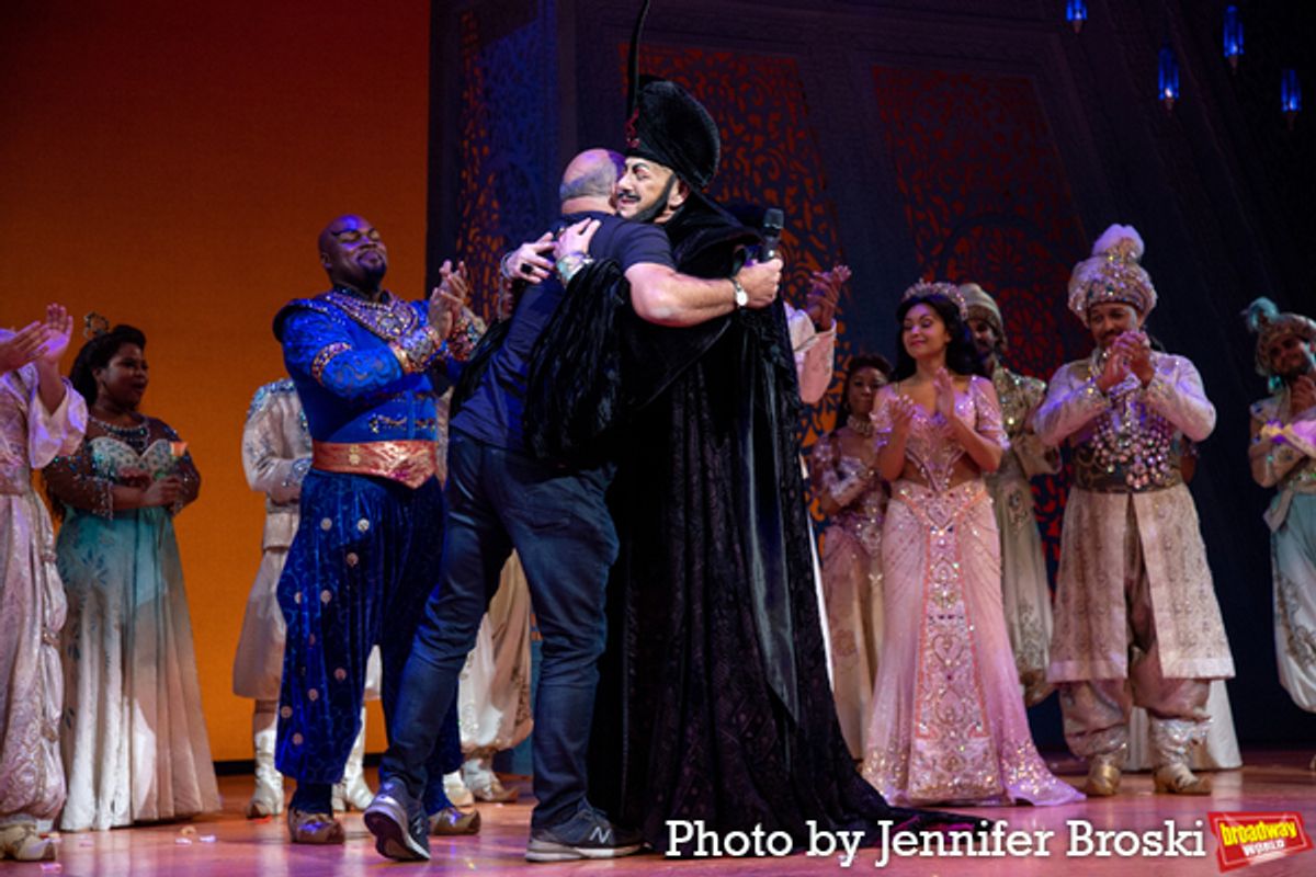 Casey Nicholaw, Jonathan Freeman at 