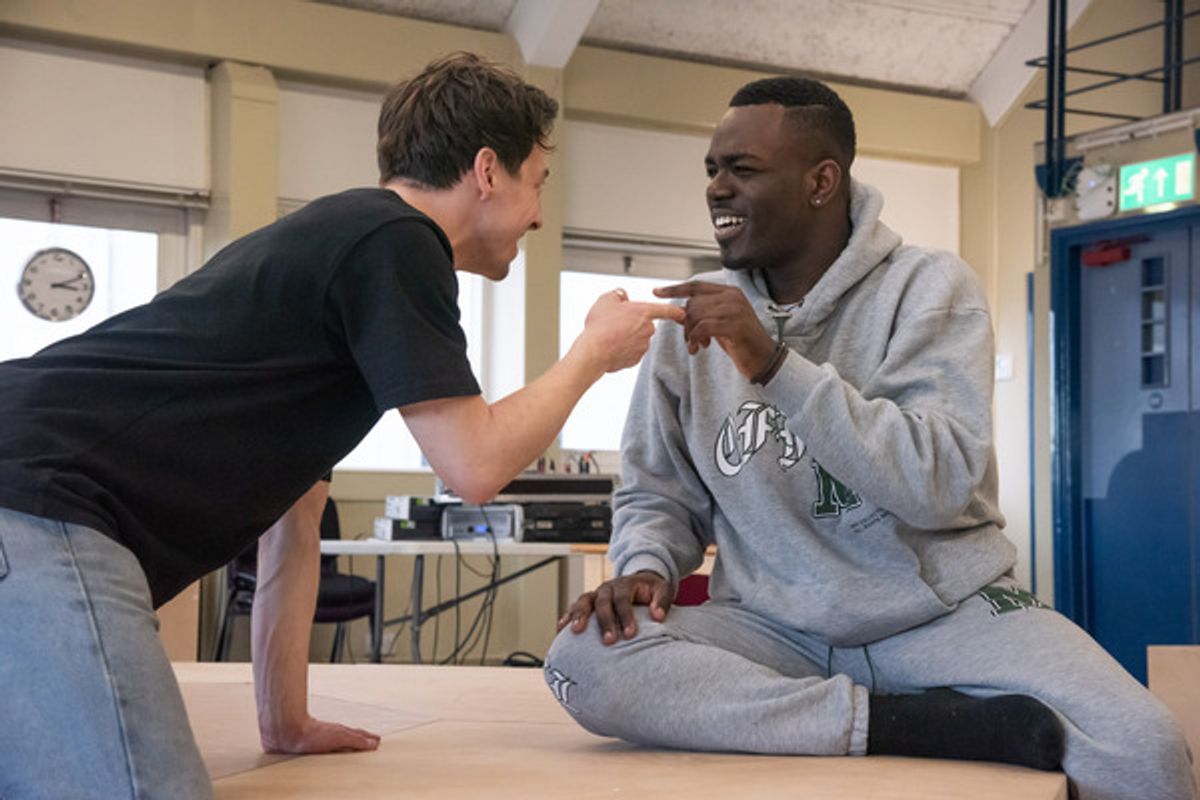 Lucas Button and Justice Ritchie at Photos: Inside Rehearsal For HUMAN NURTURE