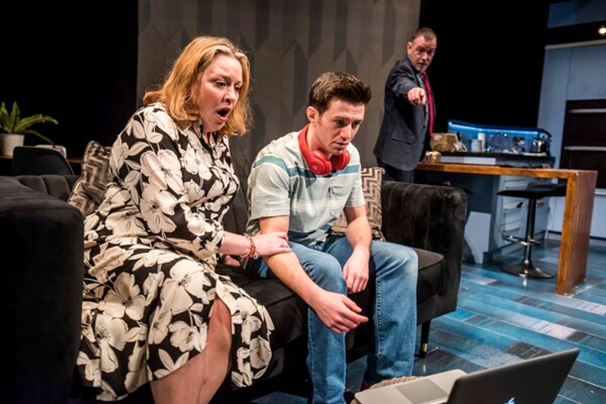 Laurie Brett, Luke Ward-Wilkinson, and Adam Woodyatt at 