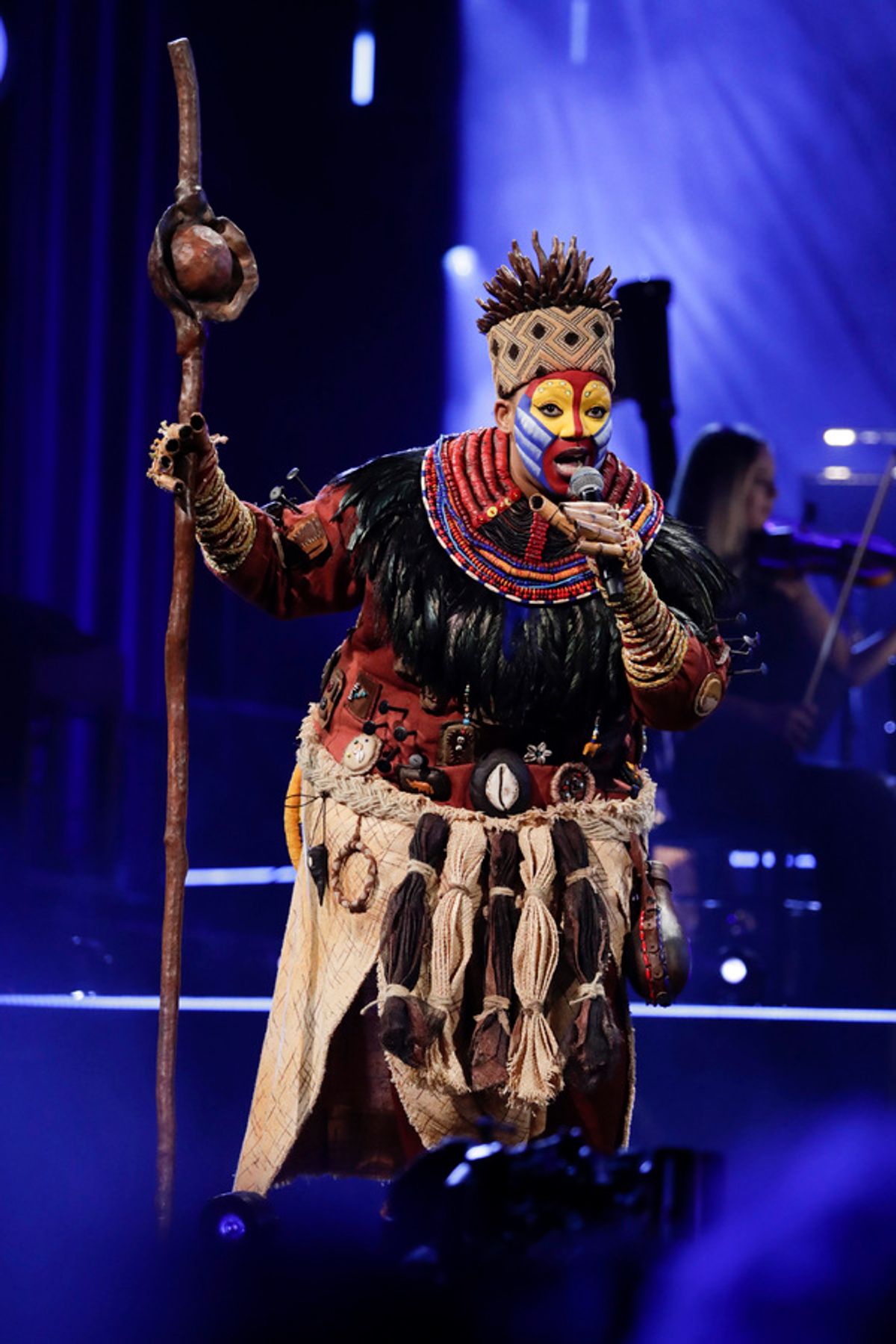 The cast of The Lion King at Photos: See & JULIET, FROZEN & More in The National Lottery's Big Night of Musicals