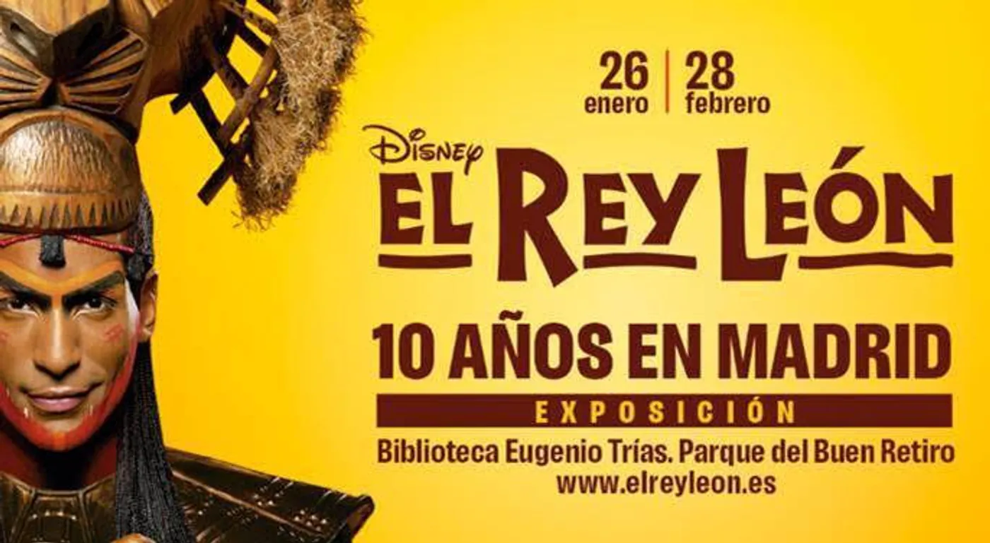 EL REY LEÓN celebra su 10º aniversario con una exposición en el Retiro de Madrid  Image