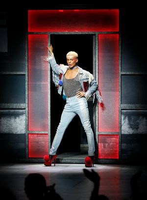 Cast member Layton Williams during the curtain call for the North American premiere of the West End hit musical “Everybody’s Talking About Jamie” at Center Theatre Group/Ahmanson Theatre on January 21, 2022, in Los Angeles, California. (Photo by Ryan Miller/Capture Imaging) @ BroadwayWorld Cast member Layton Williams during the curtain call for the North American premiere o Photo
