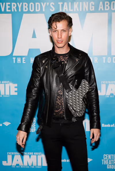 DJ Darren Styles arrives before the North American premiere of the West End hit music Photo