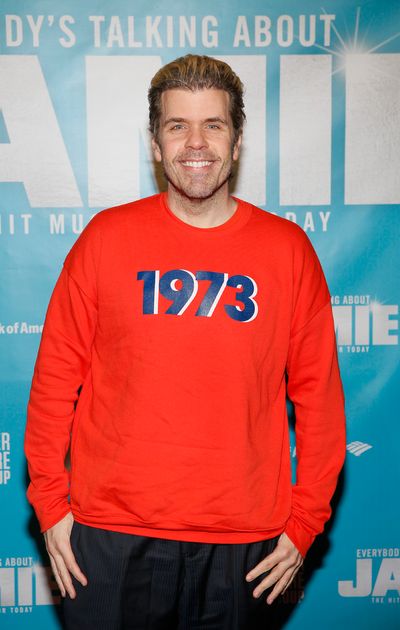 Blogger Perez Hilton arrives before the North American premiere of the West End hit m Photo