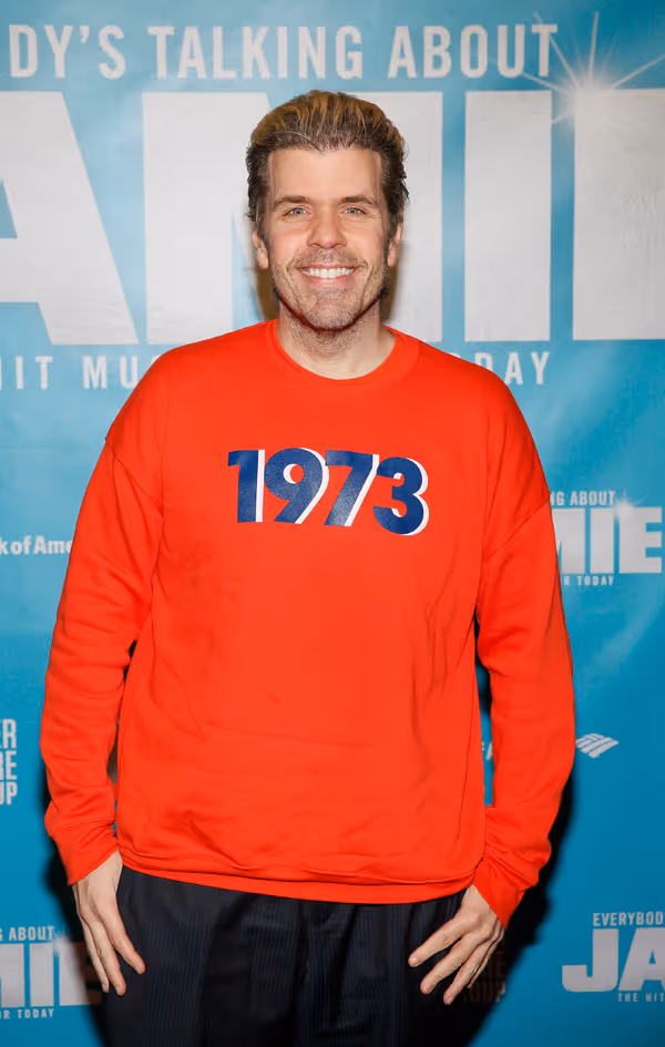 Blogger Perez Hilton arrives before the North American premiere of the West End hit m Photo