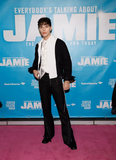 Actor Max Harwood arrives before the North American premiere of the West End hit musi Photo