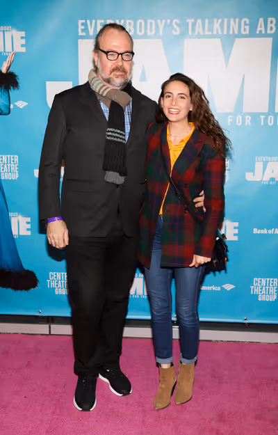 From left, actor Rob Nagle and friend arrive before the North American premiere of th Photo