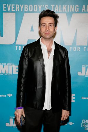 DJ Nick Grimshaw arrives before the North American premiere of the West End hit musical “Everybody’s Talking About Jamie” at Center Theatre Group/Ahmanson Theatre on January 21, 2022, in Los Angeles, California. (Photo by Ryan Miller/Capture Imaging) @ BroadwayWorld DJ Nick Grimshaw arrives before the North American premiere of the West End hit music Photo