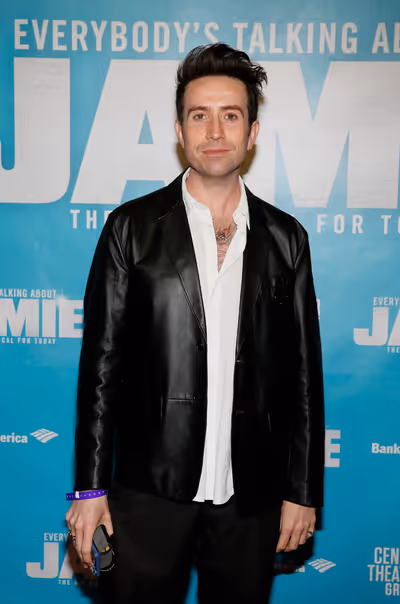 DJ Nick Grimshaw arrives before the North American premiere of the West End hit music Photo