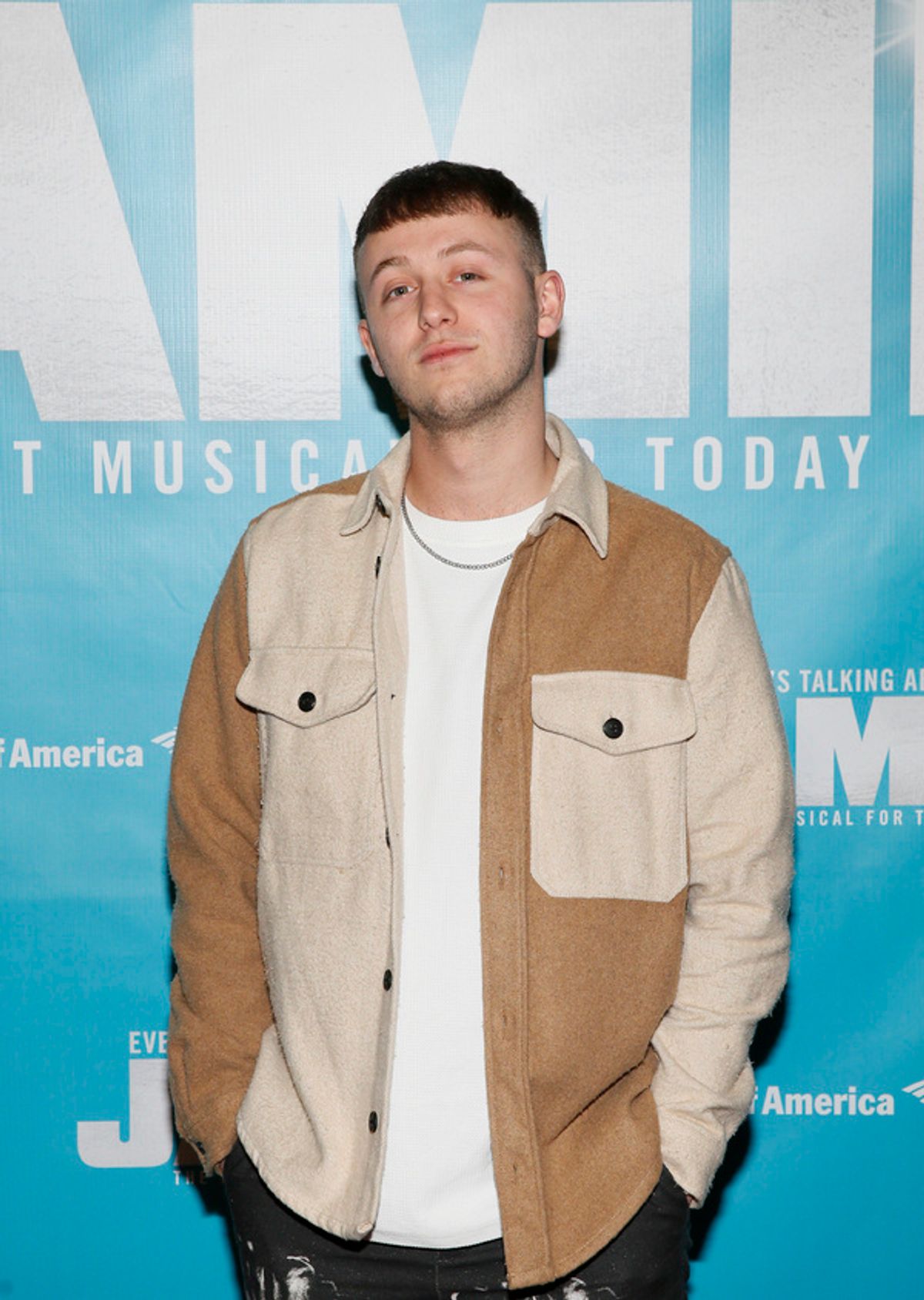 Cast member Ryan Hughes arrives before the North American premiere of the West End hit musical “Everybody’s Talking About Jamie” at Center Theatre Group/Ahmanson Theatre on January 21, 2022, in Los Angeles, California.  (Photo by Ryan Miller/Capture Imaging) at 