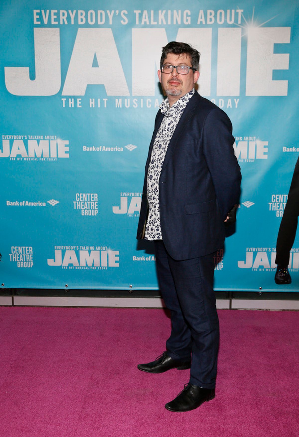 General manager Laurence Miller arrives before the North American premiere of the West End hit musical “Everybody’s Talking About Jamie” at Center Theatre Group/Ahmanson Theatre on January 21, 2022, in Los Angeles, California.  (Photo by Ryan Miller/Capture Imaging) at 