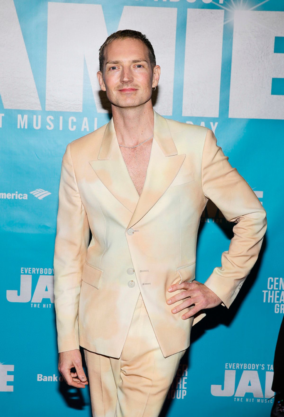 Composer Dan Gillespie Sells arrives before the North American premiere of the West End hit musical “Everybody’s Talking About Jamie” at Center Theatre Group/Ahmanson Theatre on January 21, 2022, in Los Angeles, California.  (Photo by Ryan Miller/Capture Imaging) at 