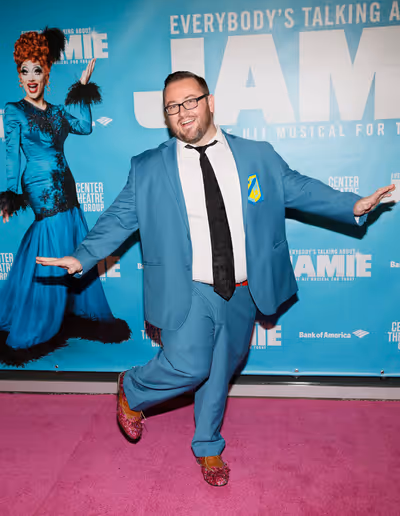 Actor Joe Harris arrives before the North American premiere of the West End hit music Photo