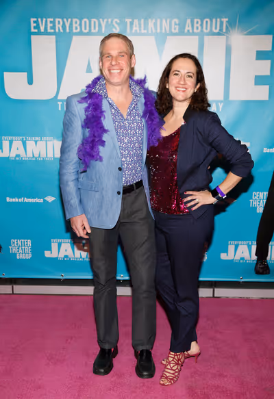 From left, Josh Clapper and Center Theatre Group Managing Director/CEO Meghan Pressma Photo