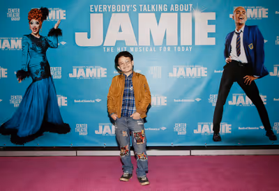 Actor Sam Humphrey arrives before the North American premiere of the West End hit mus Photo