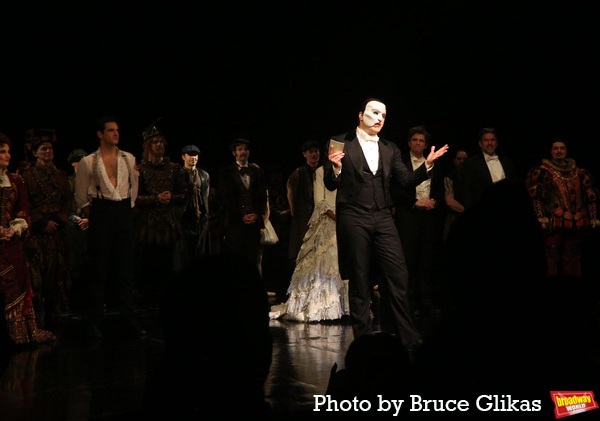 Ben Crawford as 'The Phantom' and The Cast at 