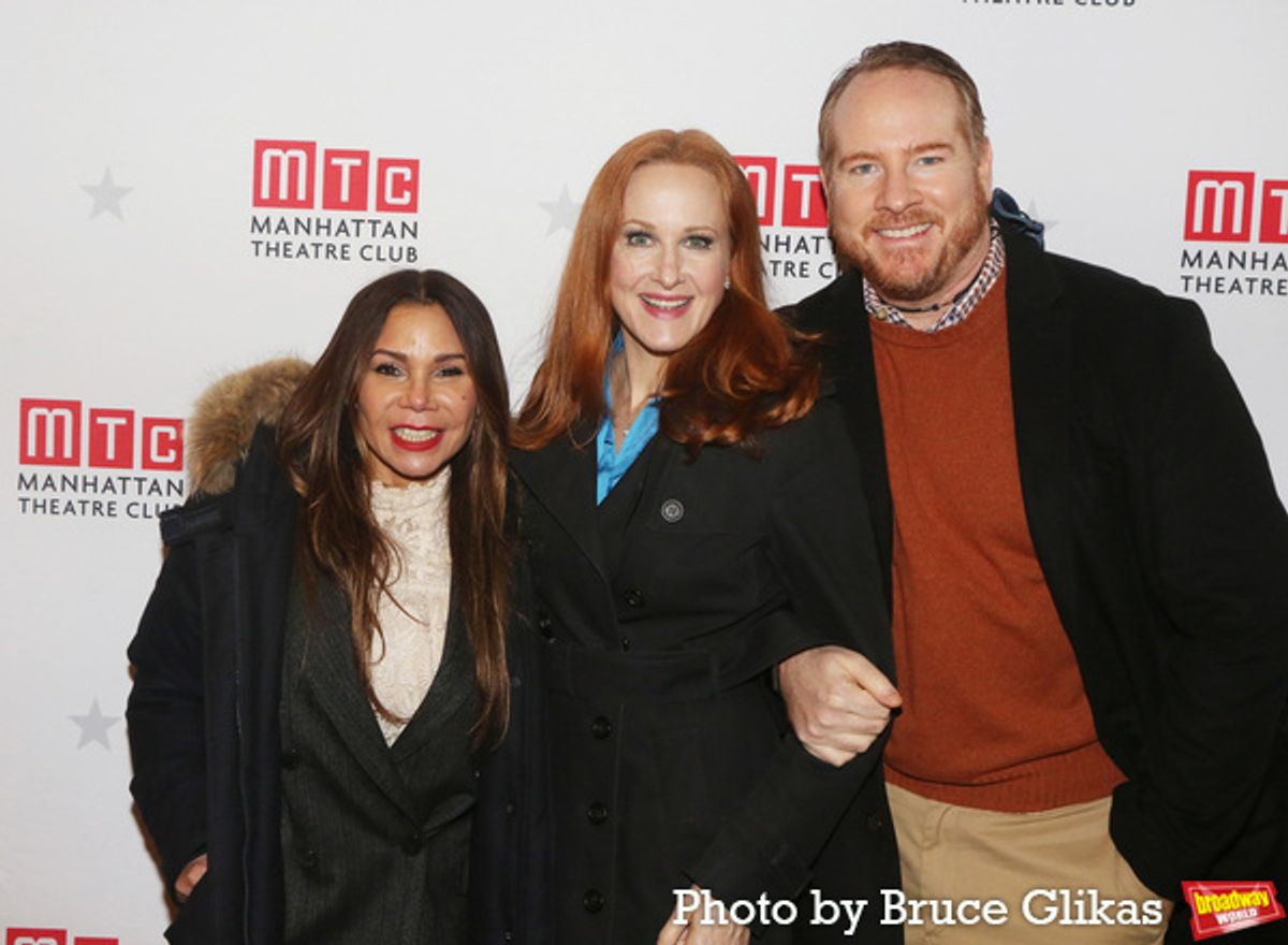 Daphne Rubin-Vega, Katie Finneran and Darren Goldstein at 