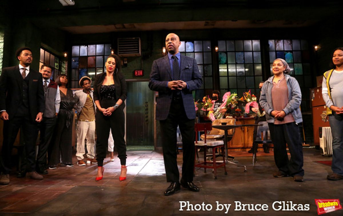 Dexter McKinney, Brandon J. Dirden, Benja K. Thomas, Alain “Hurrikane” Lauture, Dominique Morisseau, Ruben Santiago Hudson, Phylicia Rashad and Chante Adams at 