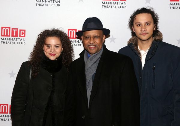 Lily Santiago, Ruben Santiago-Hudson, and Trey Santiago-Hudson Photo