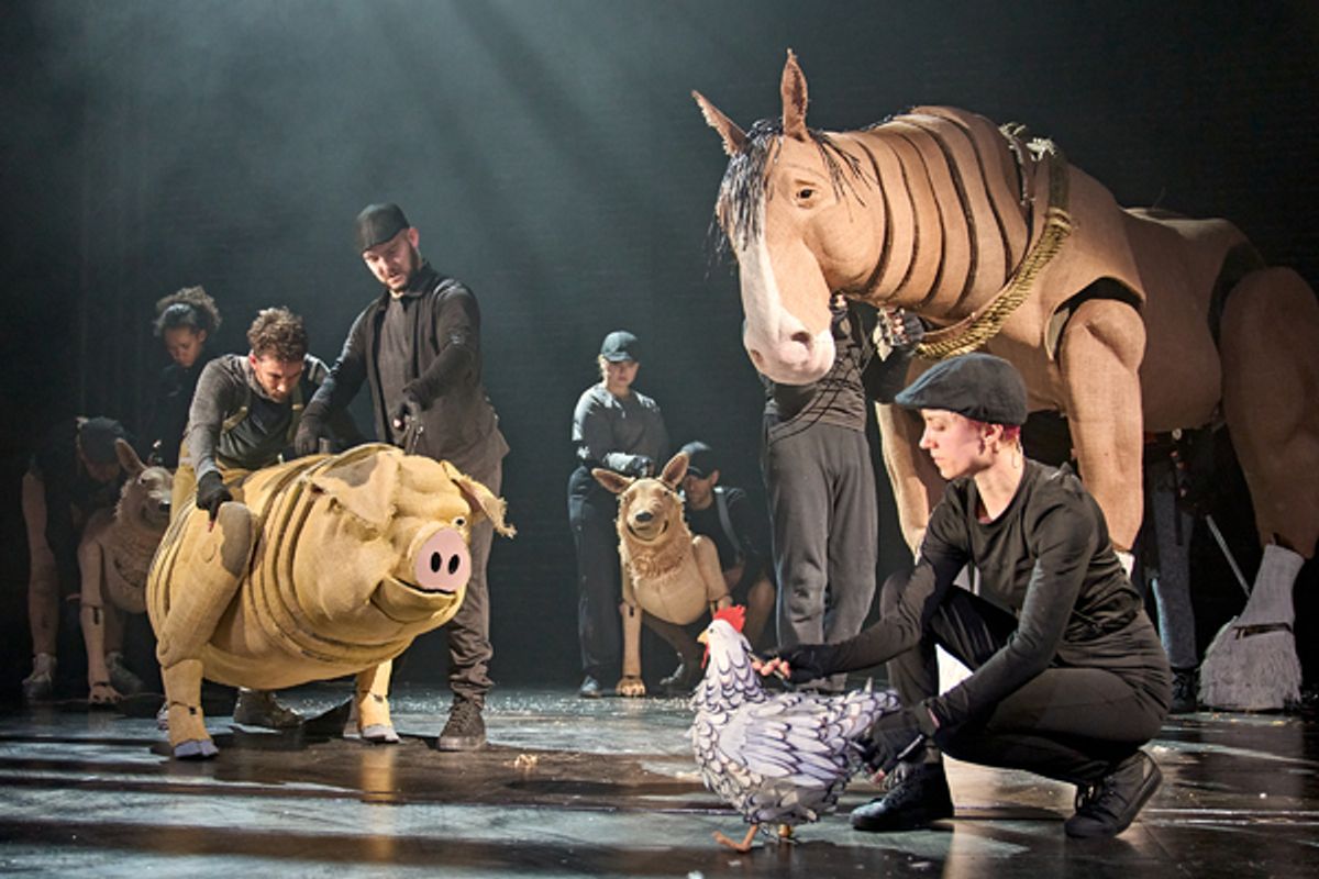 The cast of Animal Farm at Photos: Check Out New Images of ANIMAL FARM UK Tour