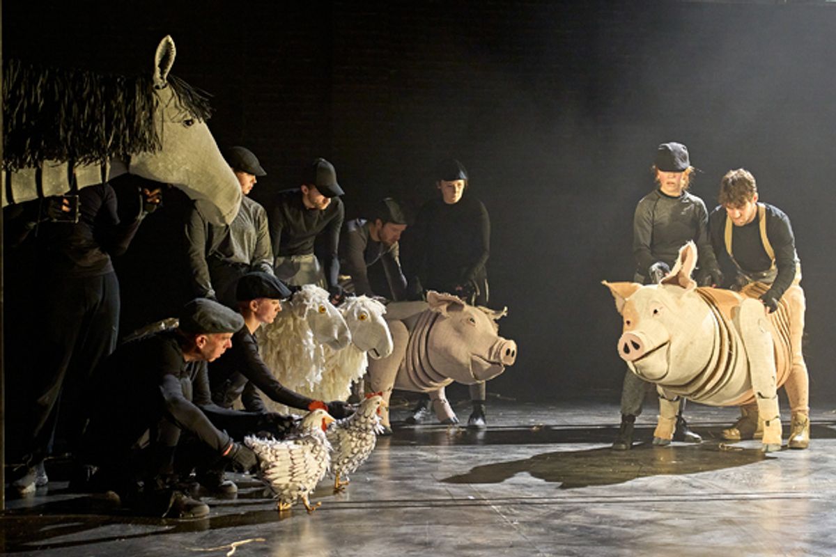 The cast of Animal Farm at Photos: Check Out New Images of ANIMAL FARM UK Tour