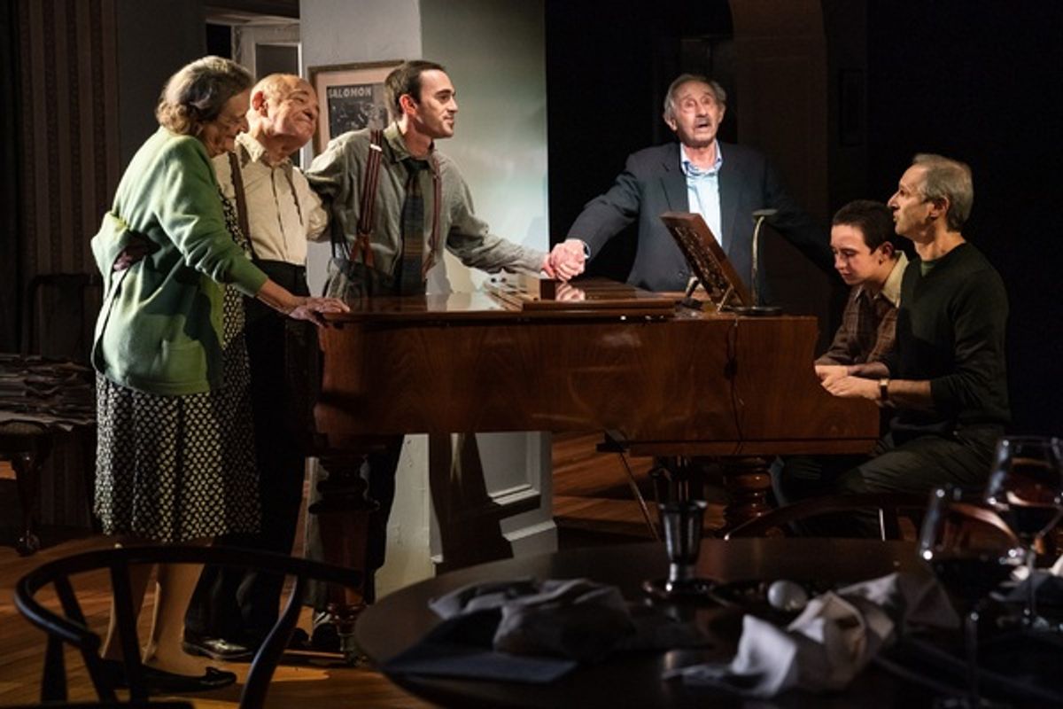 Nancy Robinette, Kenneth Tigar, Ari Brand, Pierre Epstein, Peyton Lusk, and Richard 
Topol at 