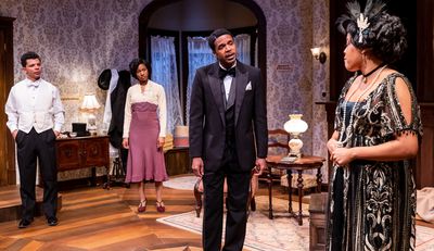 Black Victorians Franklin (Xavier Edward King, from left), Janet (Jaye Ladymore), Mar Photo