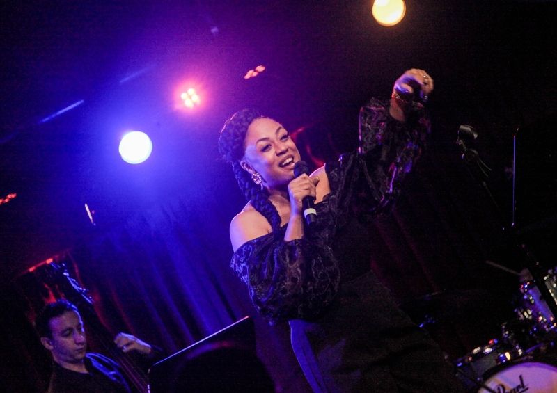 Review: With A ONE-WOMAN SHOWCIAL at The Green Room 42 Kaisha Huguley Modernizes The Art Form of Cabaret Image