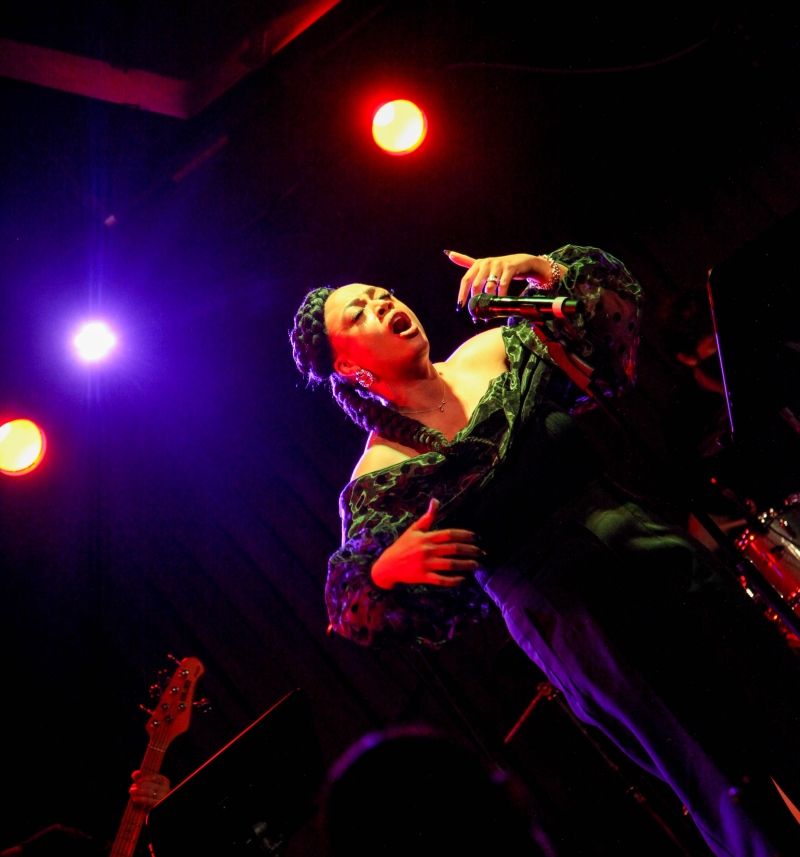 Review: With A ONE-WOMAN SHOWCIAL at The Green Room 42 Kaisha Huguley Modernizes The Art Form of Cabaret Image
