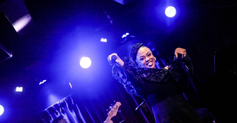 Review: With A ONE-WOMAN SHOWCIAL at The Green Room 42 Kaisha Huguley Modernizes The Art Form of Cabaret Image