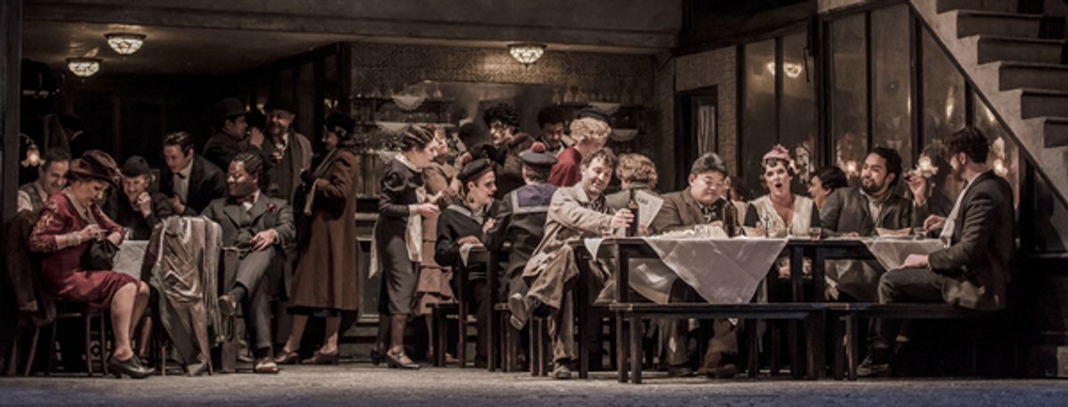 Company at Photos: First Look at LA BOHEME at the London Coliseum
